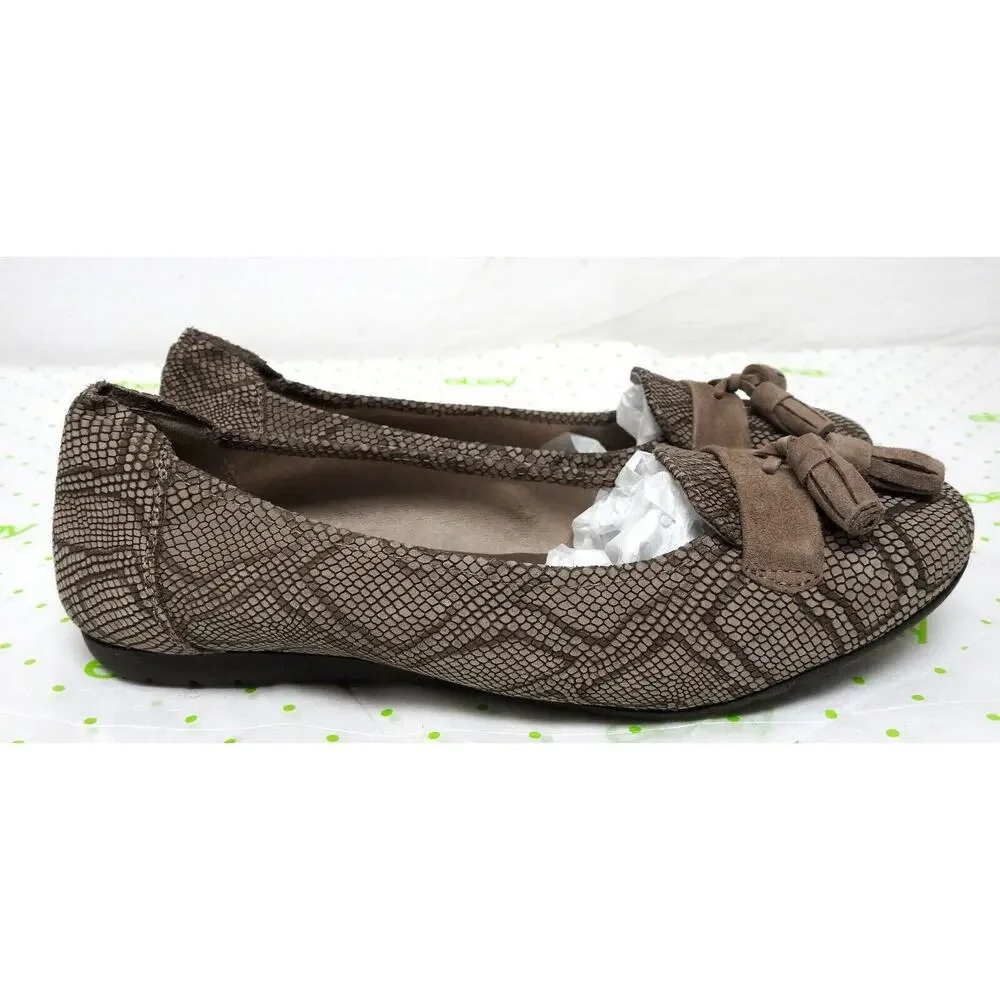 Sabrinas London women's size 39 8 M ballet flats slip on comfort shoes leather b